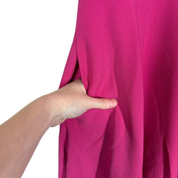 Dress the Population Pink Sleeveless Fit & Flare Dress with Pockets Size Small - Picture 6 of 8